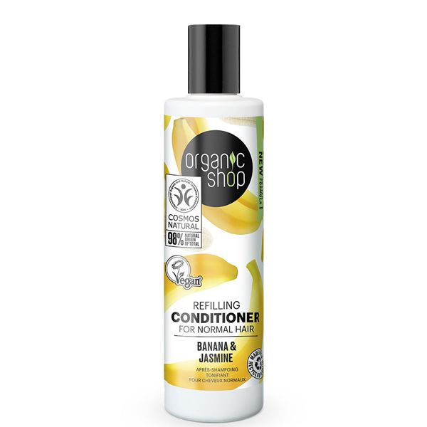 Organic Shop Μαλακτικό Αναπλήρωσης για Κανονικά Μαλλιά Μπανάνα-Γιασεμί 280 ml