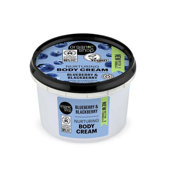 Organic Shop Θρεπτική Κρέμα Σώματος Μύρτιλο-Βατόμουρο 250 ml