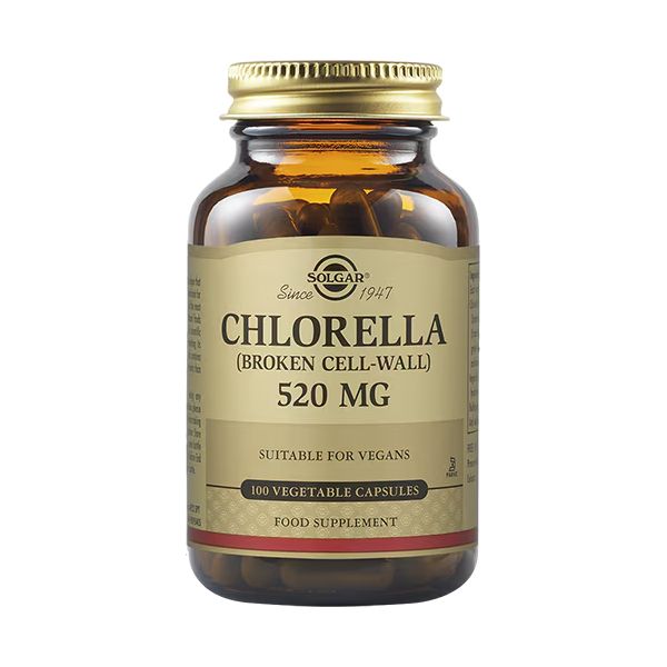 Solgar Chlorella (Broken Cell-Wall) 520 mg 100 Φυτικές Κάψουλες