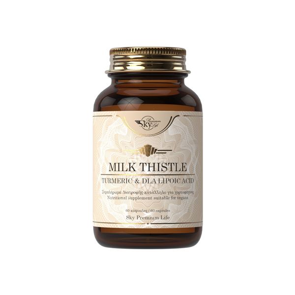 Sky Premium Life Milk Thistle 240mg, Turmeric 48mg & DLA Lipoic Acid 600mg 60 κάψουλες