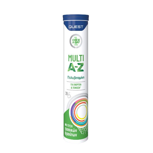 Quest Συμπλήρωμα Διατροφής Multi A-Z Πολυβιταμίνη 20 αναβράζοντα δισκία
