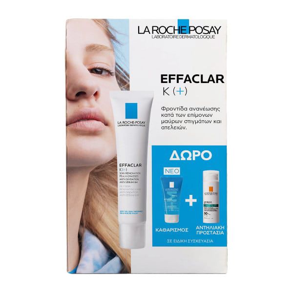 La Roche-Posay Set με Effaclar K(+) 40 ml και Δώρο Effaclar Gel +M 50 ml & Anthelios Oil Correct Gel-Cream Spf50+ 3 ml