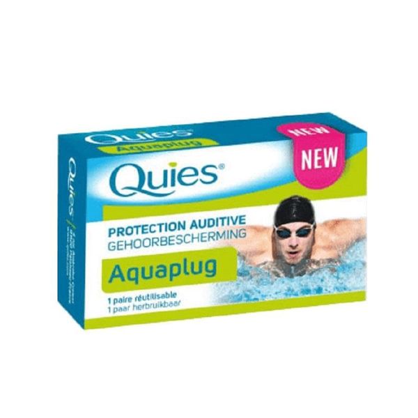 Quies Aquaplug Earplugs Ωτοασπίδες Σιλικόνης για Κολύμπι με 3 Δακτύλιους 1 ζευγάρι
