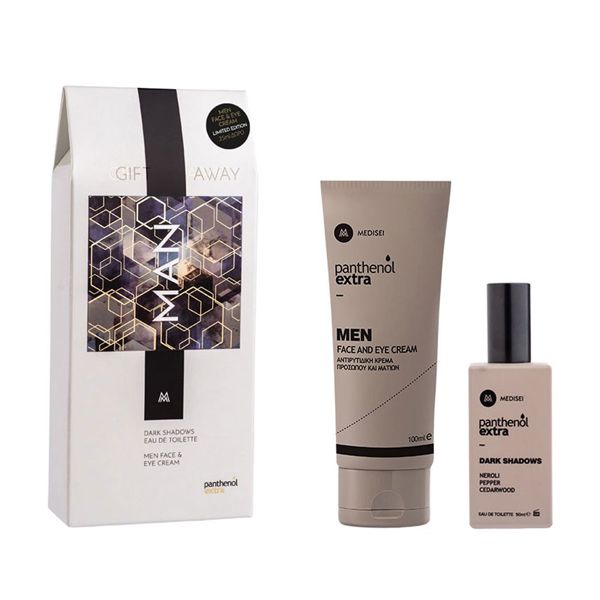 Panthenol Extra Limited Edition Gift Away Man Set με Dark Shadows Eau De Toilette 50 ml και Face and Eye Cream 100 ml