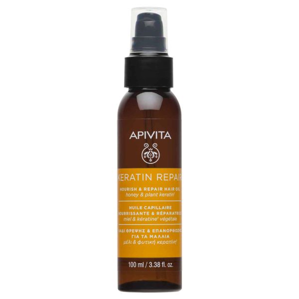 Apivita Keratin Repair Λάδι Θρέψης και Επανόρθωσης για τα Μαλλιά 100 ml