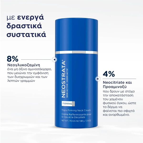 Neostrata Skin Active Triple Firming Neck Cream Κρέμα Ανάπλασης Λαιμού & Ντεκολτέ 80 gr