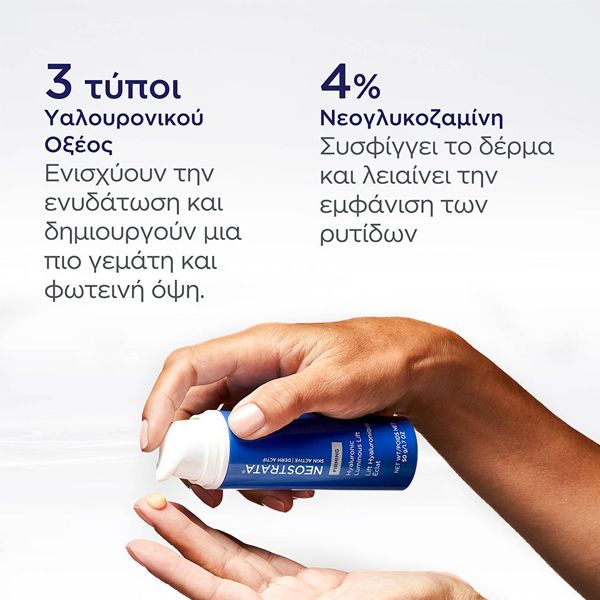 Neostrata Skin Active Firming Hyaluronic Luminous Lift Κρέμα Προσώπου Ενυδάτωσης και Αντιγήρανσης με Υαλουρονικό Οξύ 50 gr