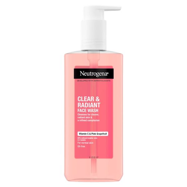 Neutrogena Clear & Radiant Face Wash Τζελ Καθαρισμού Προσώπου 200 ml