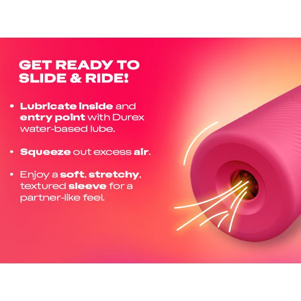 Durex Play Slide & Ride Masturbation Sleeve Mανίκι Αυνανισμού 1 τμχ