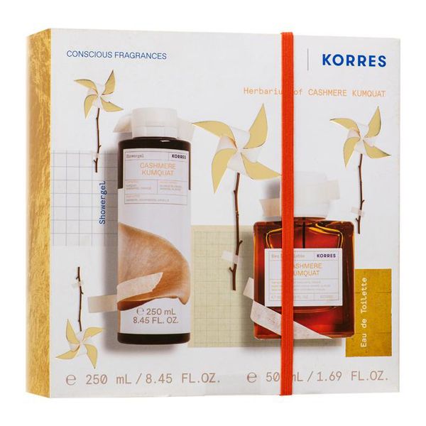 Korres Set με Cashmere Kumquat Αφρόλουτρο 250 ml & Eau De Toilette Γυναικείο Άρωμα 50 ml