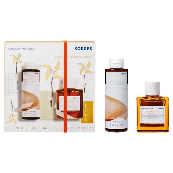 Korres Set με Cashmere Kumquat Αφρόλουτρο 250 ml & Eau De Toilette Γυναικείο Άρωμα 50 ml