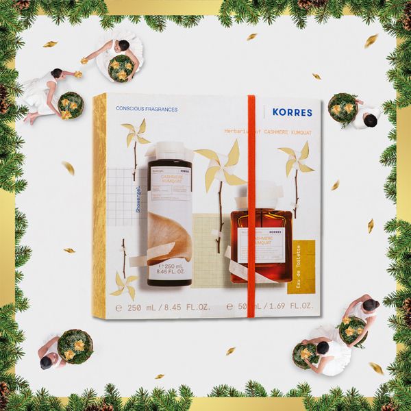 Korres Set με Cashmere Kumquat Αφρόλουτρο 250 ml & Eau De Toilette Γυναικείο Άρωμα 50 ml