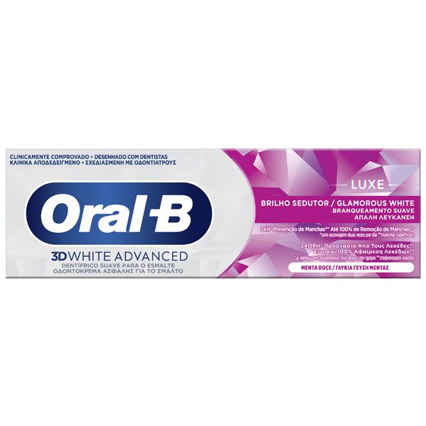 Oral-B Pro 3D White Advanced Luxe Glamorous White Λευκαντική Οδοντόκρεμα 75 ml