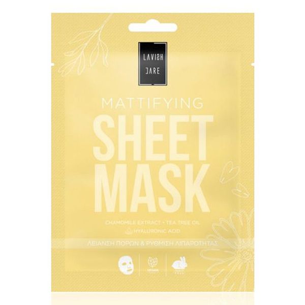 Lavish Care Mattifying Sheet Mask Μάσκα Προσώπου κατά της Λιπαρότητας 25 gr