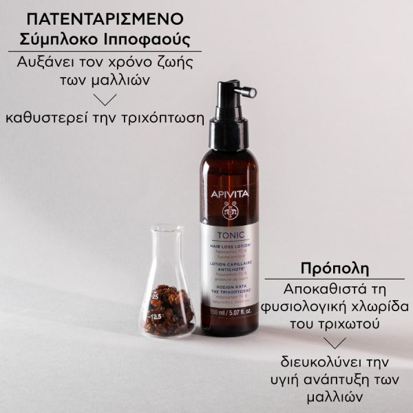 Apivita Λοσιόν Κατά της Τριχόπτωσης με Hippophae TC και Πρωτεΐνες Λούπινου 150 ml