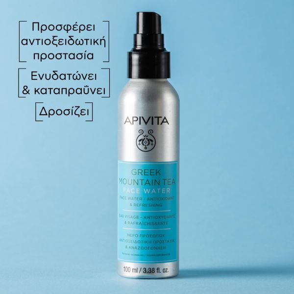 Apivita Τονωτικό Νερό Προσώπου Αναζωογόνησης και Αντιοξειδωτικής Προστασίας με Ελληνικό Τσάι του Βουνού 100 ml