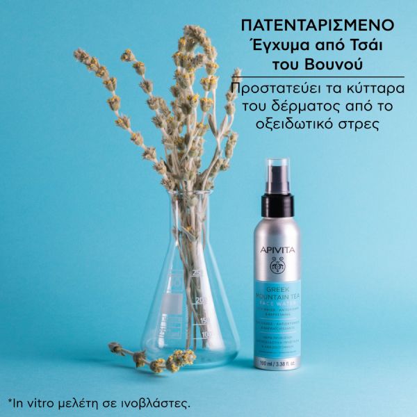 Apivita Τονωτικό Νερό Προσώπου Αναζωογόνησης και Αντιοξειδωτικής Προστασίας με Ελληνικό Τσάι του Βουνού 100 ml