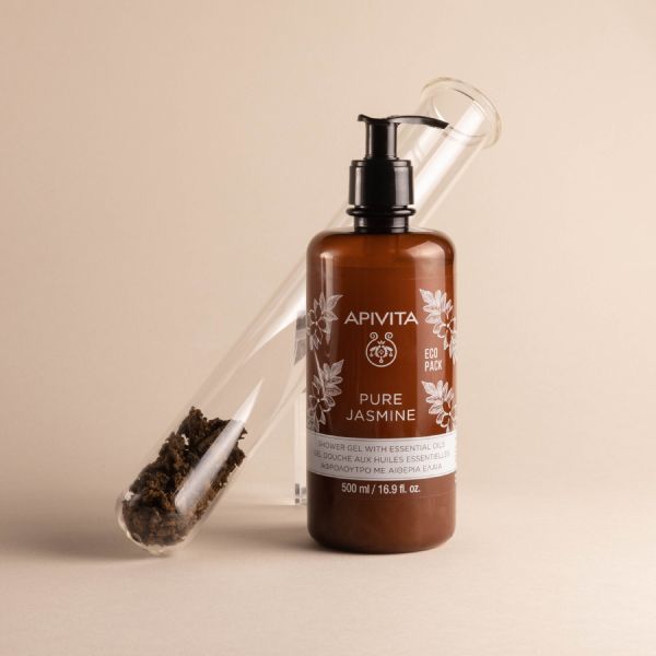 Apivita Pure Jasmine Αφρόλουτρο με Αιθέρια Έλαια και Γιασεμί 500 ml