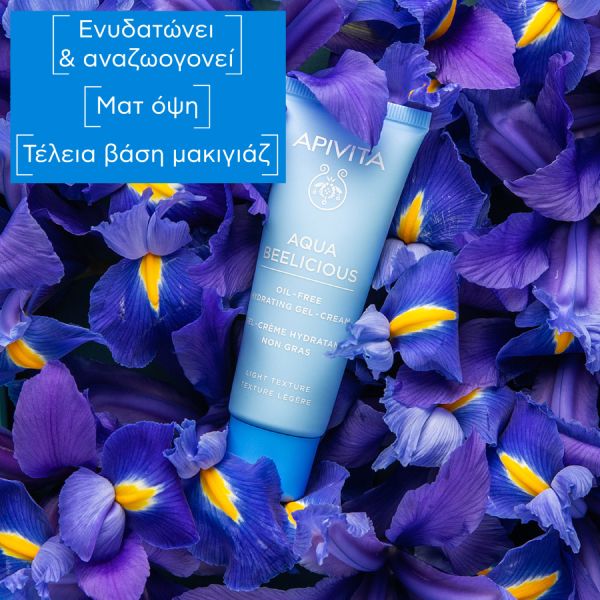 Apivita Aqua Beelicious Oil-Free Κρέμα-Τζελ Ενυδάτωσης Προσώπου Ελαφριάς Υφής με Λουλούδια και Μέλι 40 ml