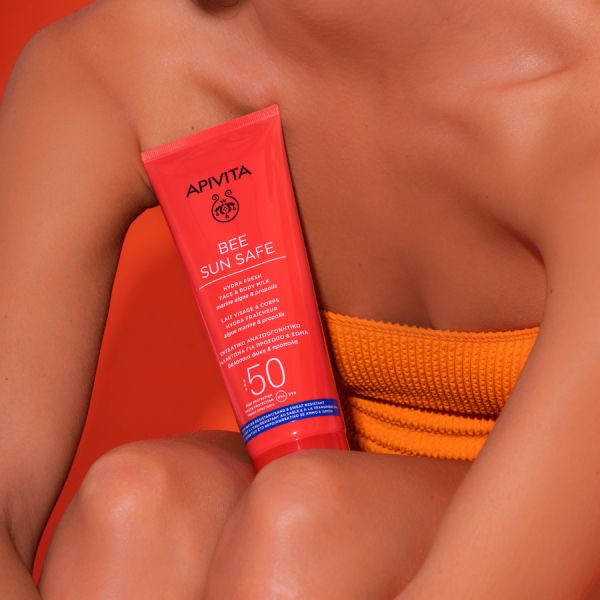 Apivita Bee Sun Safe Αντηλιακό Ενυδατικό Αναζωογονητικό Γαλάκτωμα για Πρόσωπο και Σώμα με Θαλάσσια Φύκη και Πρόπολη Spf50 200 ml