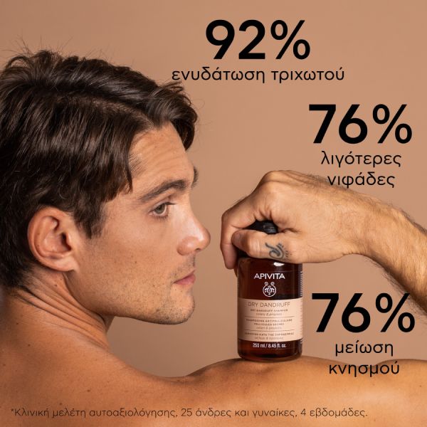 Apivita Dry Dandruff Σαμπουάν Κατά της Ξηροδερμίας με Σέλερι και Πρόπολη 250 ml