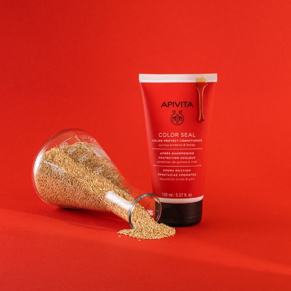 Apivita Color Seal Κρέμα Μαλλιών Προστασίας Χρώματος με Πρωτεΐνες Κινόα και Μέλι 150 ml