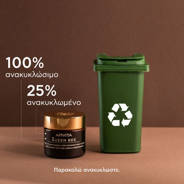 Apivita Queen Bee Κρέμα Νύχτας Απόλυτης Αντιγήρανσης και Εντατικής Θρέψης με Βασιλικό Πολτό 50 ml