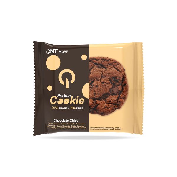 QNT Move Protein Cookie Μπισκότο Πρωτεΐνης με Γεύση Chocolate Chips 60 gr