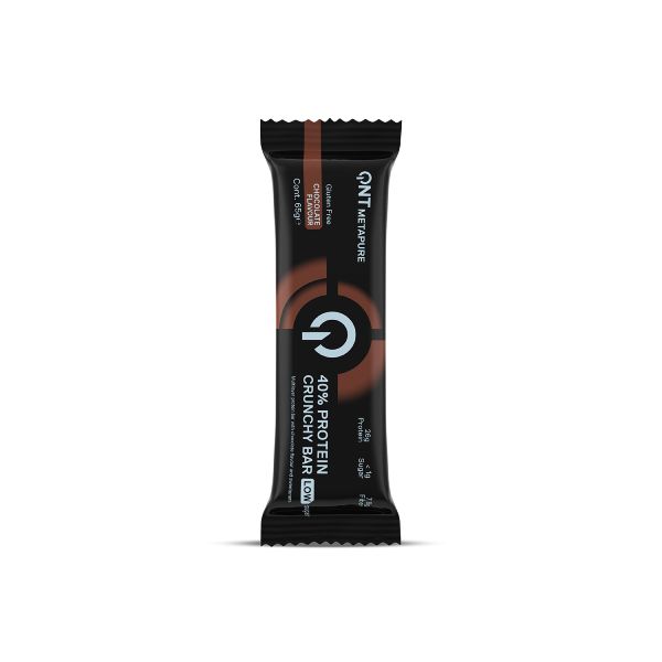 QNT Metapure 40% Protein Crunchy Bar Μπάρα Πρωτεΐνης με Γεύση Chocolate 65 gr