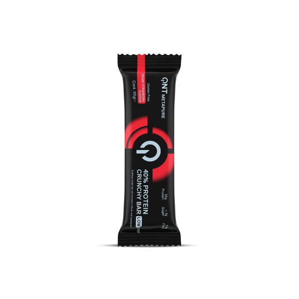 QNT Metapure 40% Protein Crunchy Bar Μπάρα Πρωτεΐνης με Γεύση Creamy Strawberry 65 gr