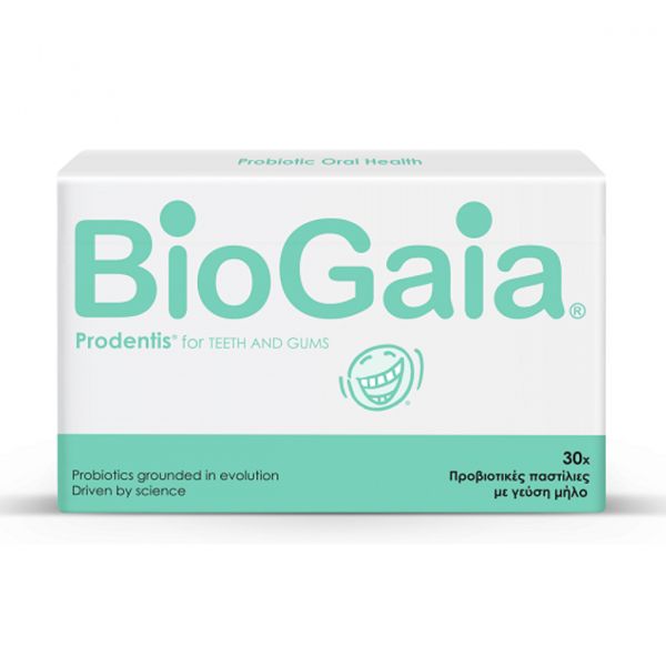 BioGaia Prodentis Προβιοτικές Παστίλιες με Γεύση Μήλο 30 τμχ