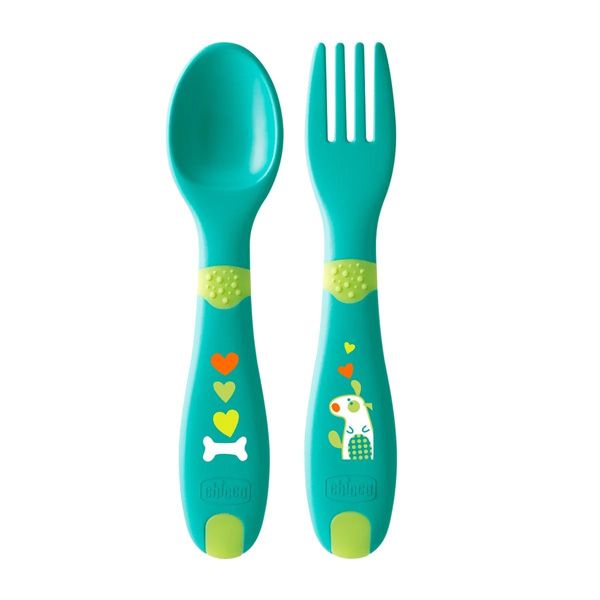 Chicco Set Πιρούνι - Κουτάλι 12m+ 2 τμχ