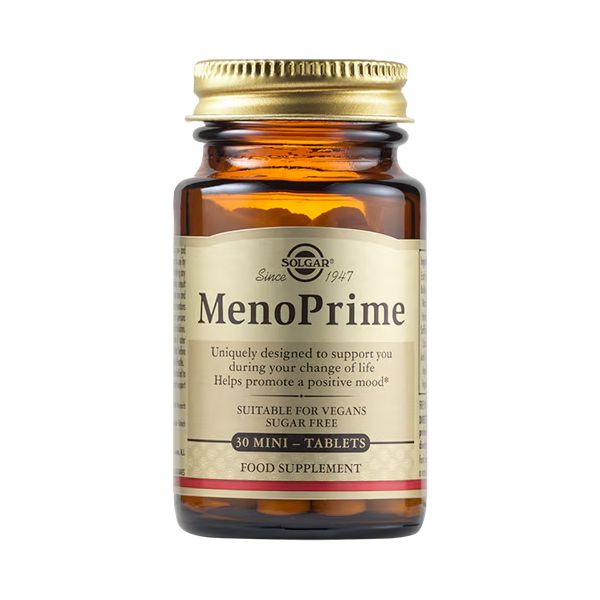 Solgar MenoPrime Συμπλήρωμα Διατροφής για την Υποστήριξη της Εμμηνόπαυσης 30 Μίνι Ταμπλέτες