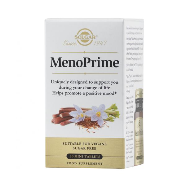 Solgar MenoPrime Συμπλήρωμα Διατροφής για την Υποστήριξη της Εμμηνόπαυσης 30 Μίνι Ταμπλέτες
