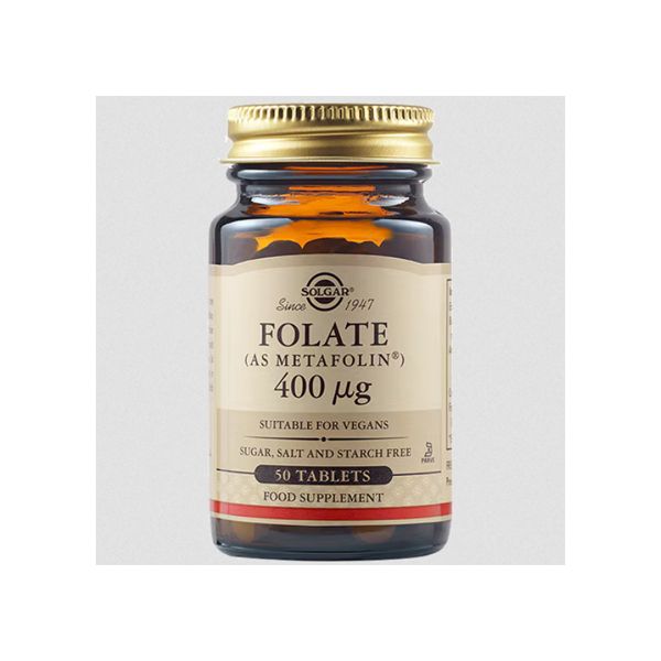 Solgar Folate (As Metafolin) 400μg 50 ταμπλέτες