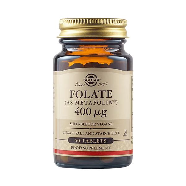 Solgar Folate (As Metafolin) 400 mcg 50 Ταμπλέτες