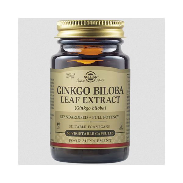 Solgar Ginkgo Biloba Leaf Extract 60 φυτικές κάψουλες