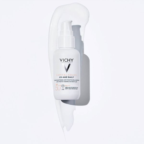 Vichy Capital Soleil UV-Age Daily Λεπτόρρευστη Αντηλιακή Κρέμα Προσώπου κατά της Φωτογήρανσης Spf50+ 80 ml