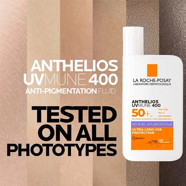 La Roche-Posay Anthelios UVMUNE 400 Anti-Dark Spots Fluid Spf50+ Λεπτόρρευστο Αντηλιακό κατά των Κηλίδων 50 ml