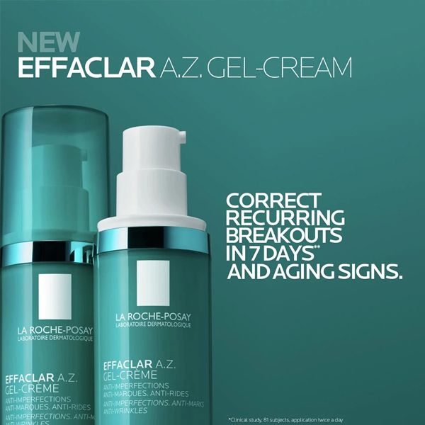 La Roche-Posay Effaclar A.Z. Gel-Cream για Ακμή Ενηλίκων και Πρώτες Ρυτίδες 40 ml