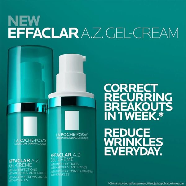 La Roche-Posay Effaclar A.Z. Gel-Cream για Ακμή Ενηλίκων και Πρώτες Ρυτίδες 40 ml