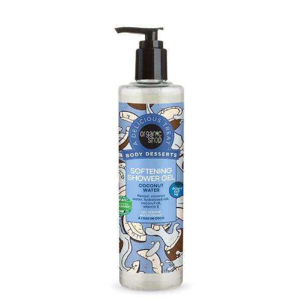 Organic Shop Body Desserts Coconut Water Απαλό Αφρόλουτρο με Νερό Καρύδας 280 ml