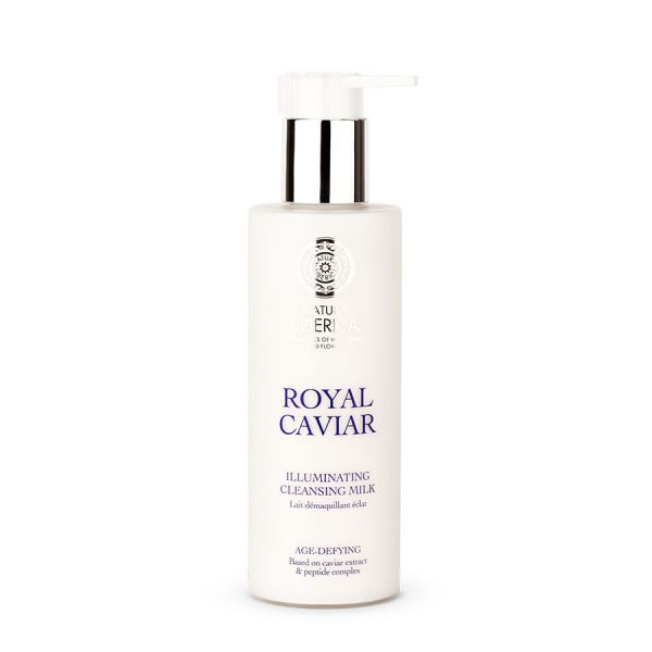 Natura Siberica Royal Caviar Γαλάκτωμα Καθαρισμού και Ντεμακιγιάζ Λάμψης για 40+ Ετών 200 ml