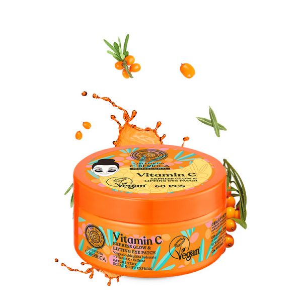 Oblepikha C-Berrica Vitamin C Express Glow and Lifting Επιθέματα Ματιών για Λάμψη και Ανόρθωση 60 τμχ