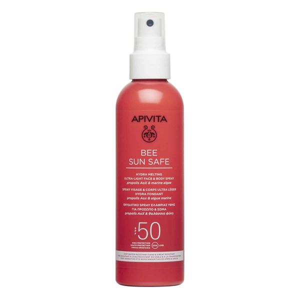 Apivita Bee Sun Safe Αντηλιακό Ενυδατικό Σπρέι Ελαφριάς Υφής για Πρόσωπο και Σώμα με Θαλάσσια Φύκη και Πρόπολη Spf50 200 ml