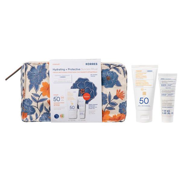 Korres Set με Sunscreen Face Cream Αντηλιακή Κρέμα Προσώπου με Χρώμα Spf50 50 ml και Δώρο Nourishing Probiotic Gel-Cream Ενυδατική Κρέμα-Τζελ Προσώπου 20 ml