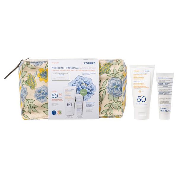 Korres Set με Yoghurt Sunscreen Face & Eyes Cream Αντηλιακή Κρέμα Προσώπου & Ματιών Spf50 50 ml και Δώρο Nourishing Probiotic Gel-Cream Ενυδατική Κρέμα-Τζελ Προσώπου 20 ml
