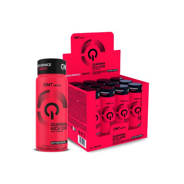QNT Move Guarana Kick 2000 Συμπλήρωμα Διατροφής με Καφεΐνη για Ενέργεια και Αντοχή με Γεύση Bitter Coffee 80 ml