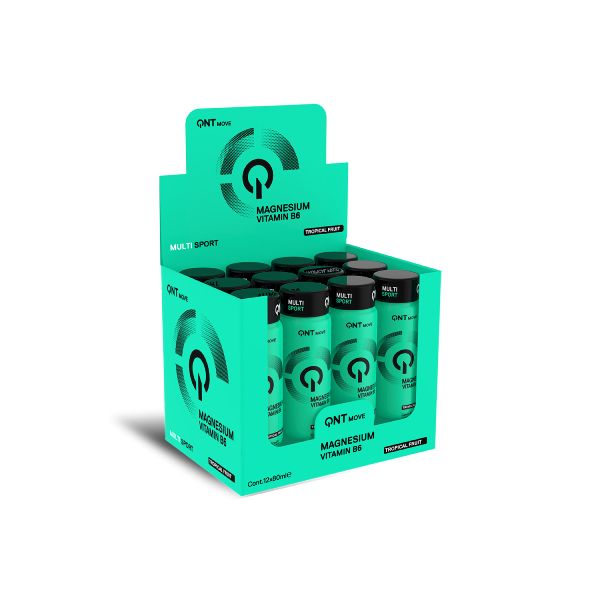 QNT Move Multi Sport Shot Magnesium Vitamin B6 Συμπλήρωμα Διατροφής με Γεύση Tropical Fruit 80 ml