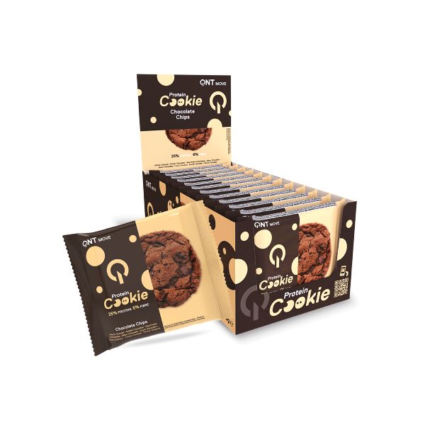 QNT Move Protein Cookie Μπισκότο Πρωτεΐνης με Γεύση Chocolate Chips 60 gr
